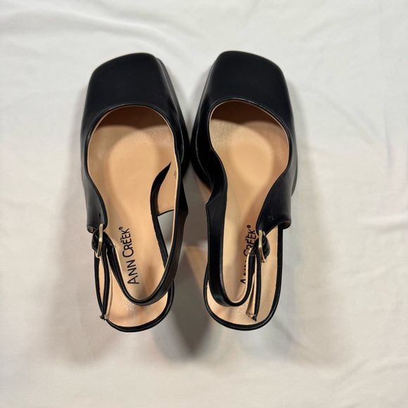 ANN CREEK Women's Platform Slingback High Heels Square Toe Pump Shoes size 9.5 M - Picture 8 of 16